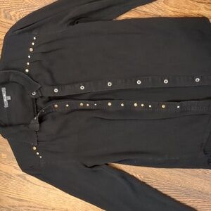 Miss me black button shirt